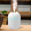 USB Mini Air Humidifier & Essential Oil Diffuser (250ML) - Ultrasonic, Mute Mist Maker with LED Color Lamp for Home & Car