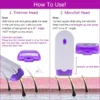 USB Rechargeable Laser Epilator for Painless Hair Removal on Body, Face, Legs, and Bikini Line - Professional Handheld Shaver