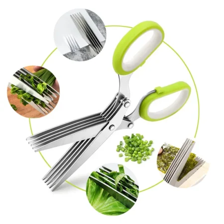 Multi-Layer Steel Kitchen Scissor Green