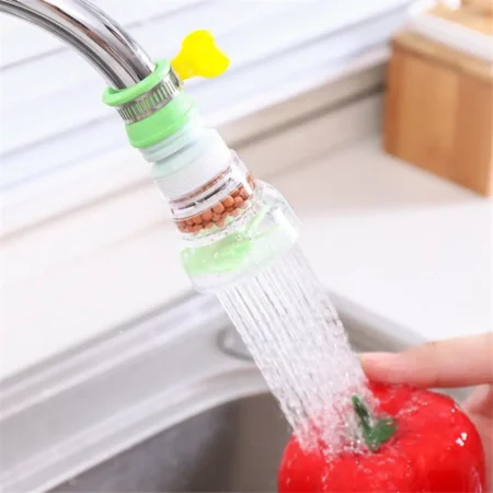 360° Adjustable Flexible Kitchen Faucet Tap Extender with Splash-Proof Water Filter Outlet, Water-Saving Sprayer, and Diffuser