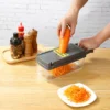 Multifunctional Kitchen Vegetable Chopper: Onion Slicer, Dicer, and Grater with Handle