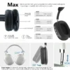 P9 Wireless Bluetooth Headphones: Mic, Noise Cancelling, Stereo Sound, TF Support. Ideal for Sports, Gaming, and Calls